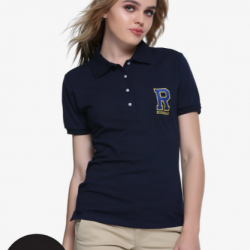 girl in polo shirt